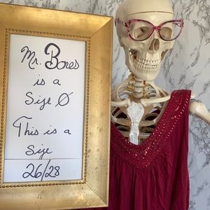 * Avenue Maroon Embellished V-Neck Tank Top